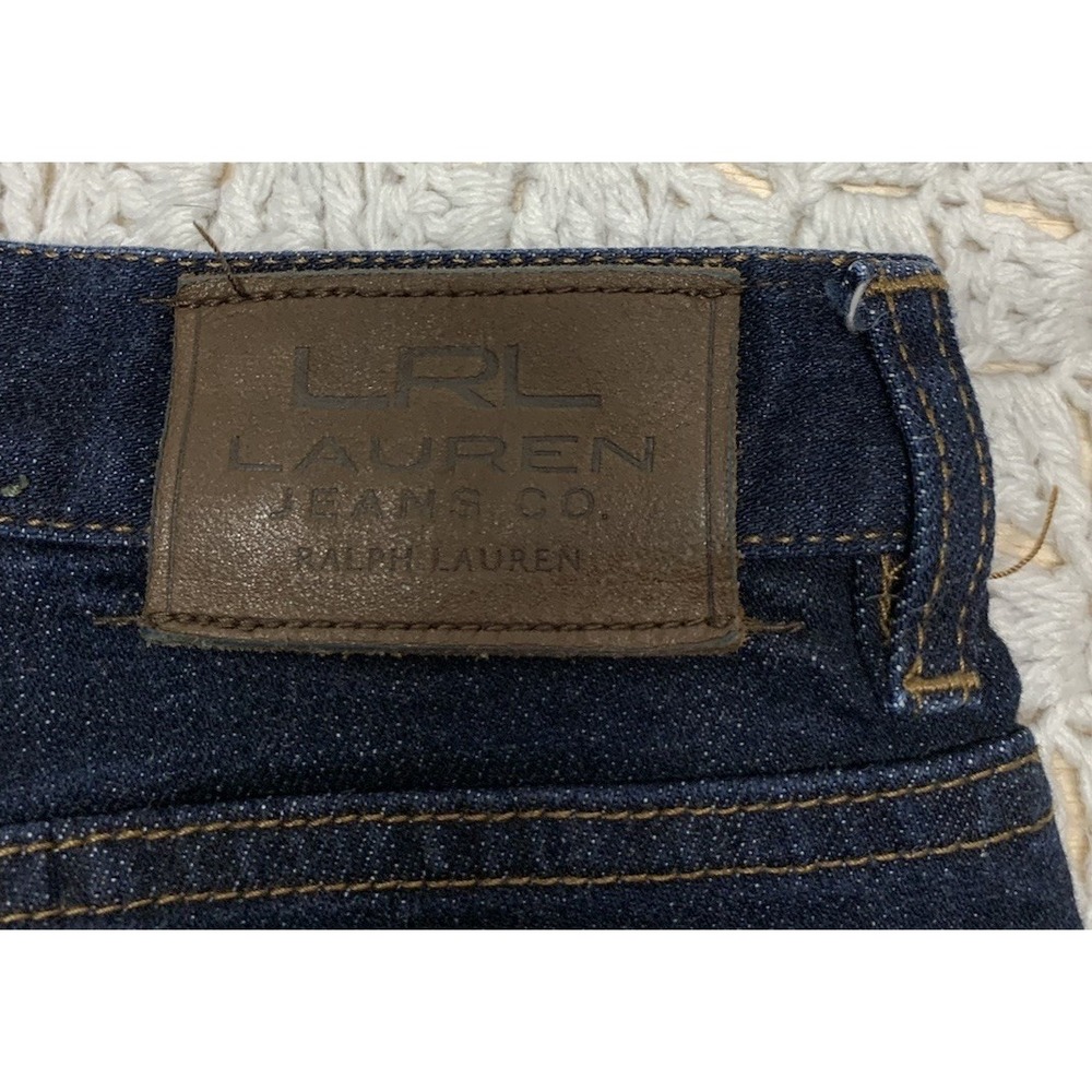 LRL Ralph Lauren Jeans‎ Women's Sz 10 Blue Denim Classic Bootcut W34 L32 Western - Picture 4 of 10